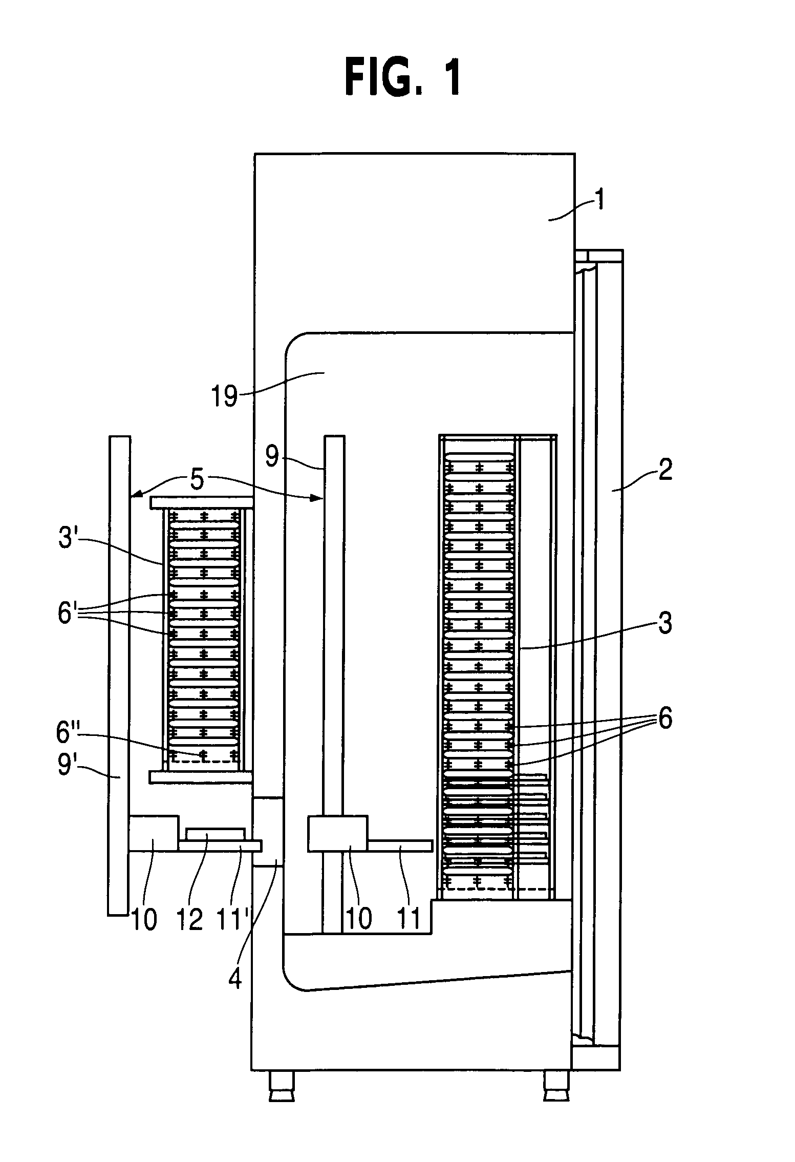 Climatic cabinet and device and method for its monitoring