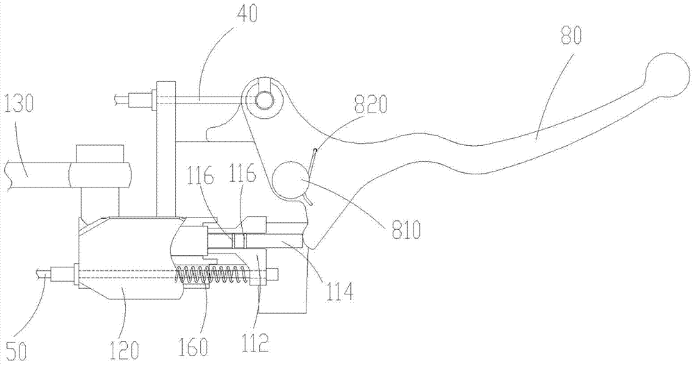 Front and rear linkage braking device and two-wheeled vehicle