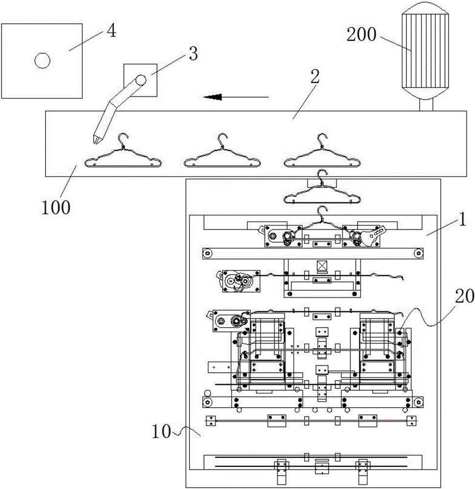 Automatic hanger machining device