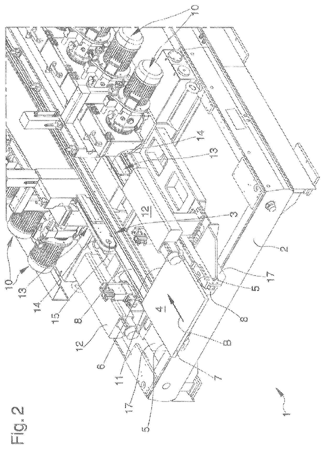 Grinding machine for plate-like elements, particularly ceramic tiles and plates, natural stones, glass or similar