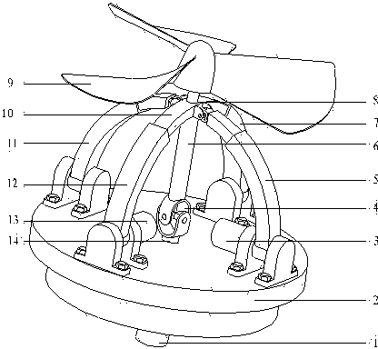 Vector propulsion mechanism of underwater robot