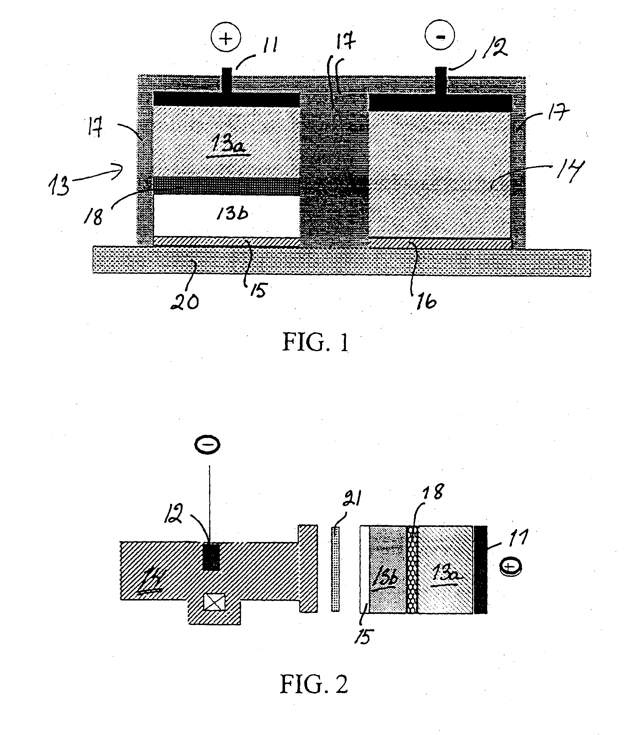 Iontophoretic device for dosaging of an active ingredient