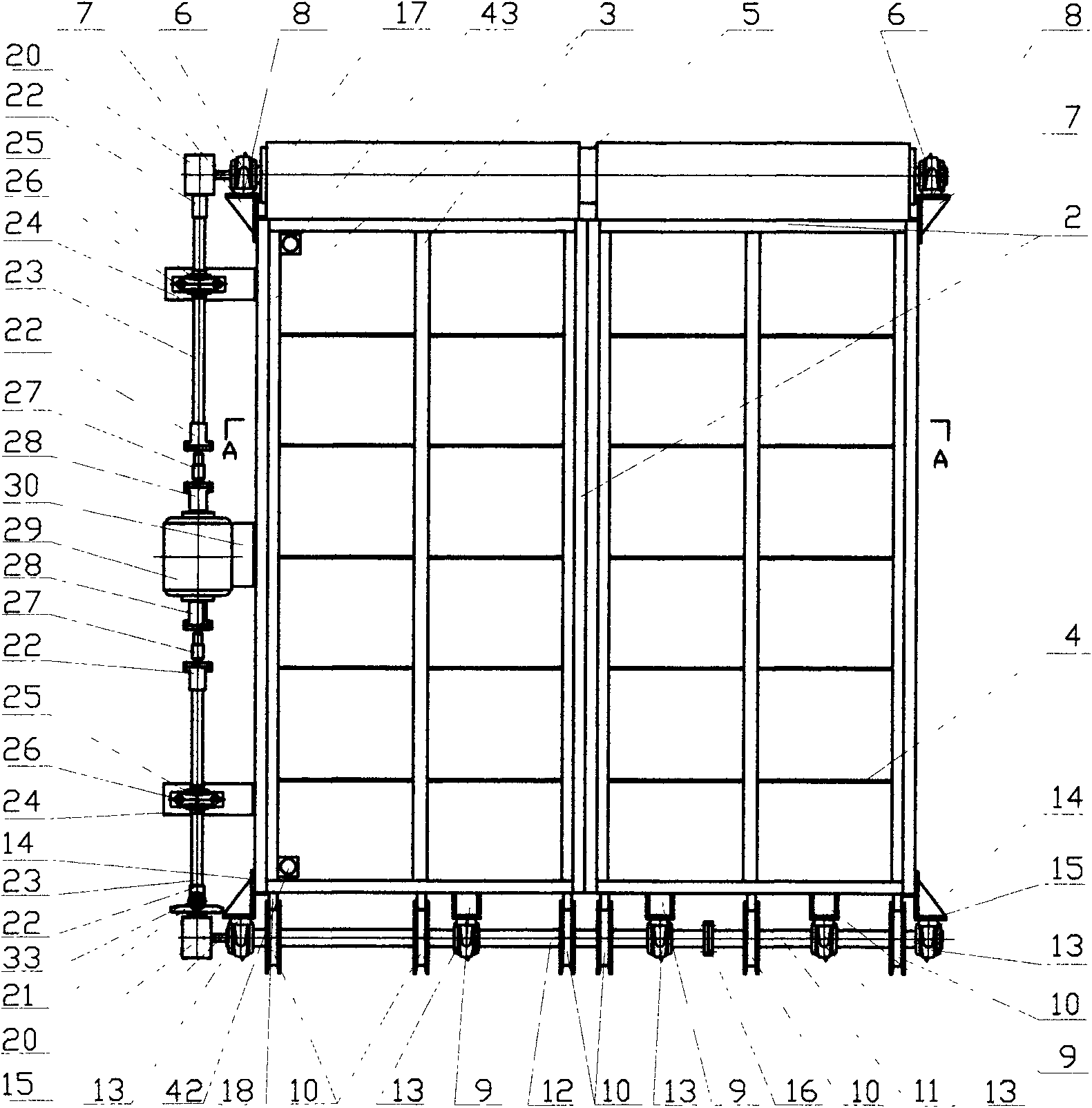 Curtain type regulating air valve