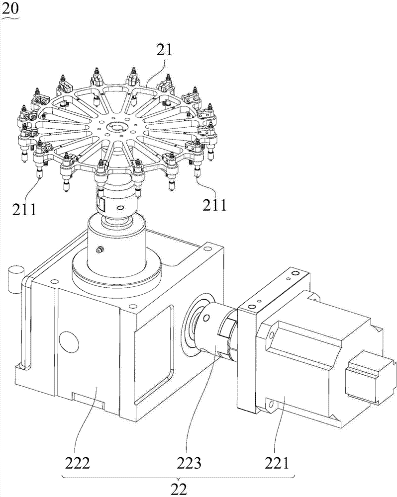 Multi-station crystal oscillator testing, classifying, marking and braiding integrated device