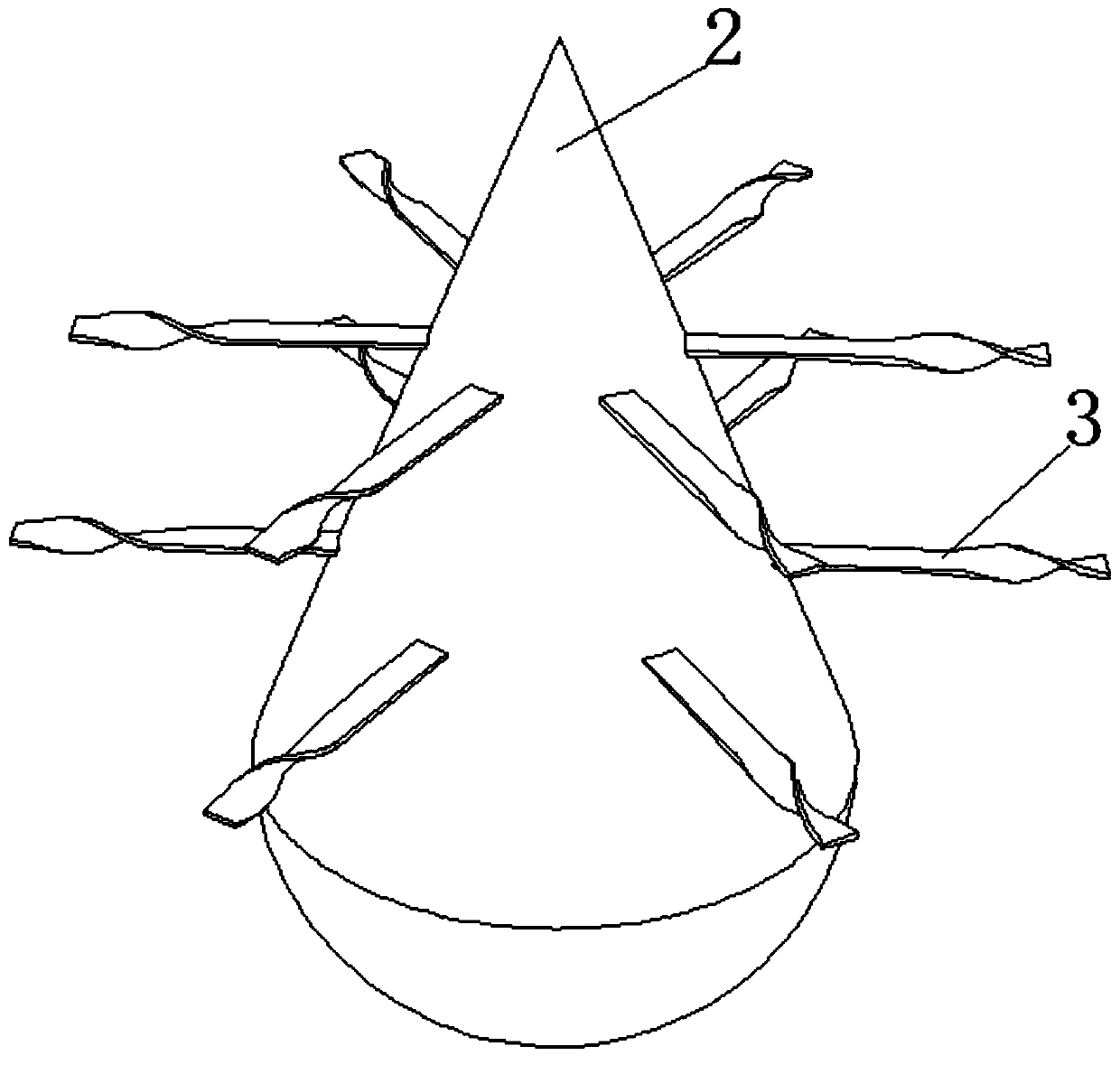 Preparation for efficiently inducing chromosome doubling of winter buds of mulberries