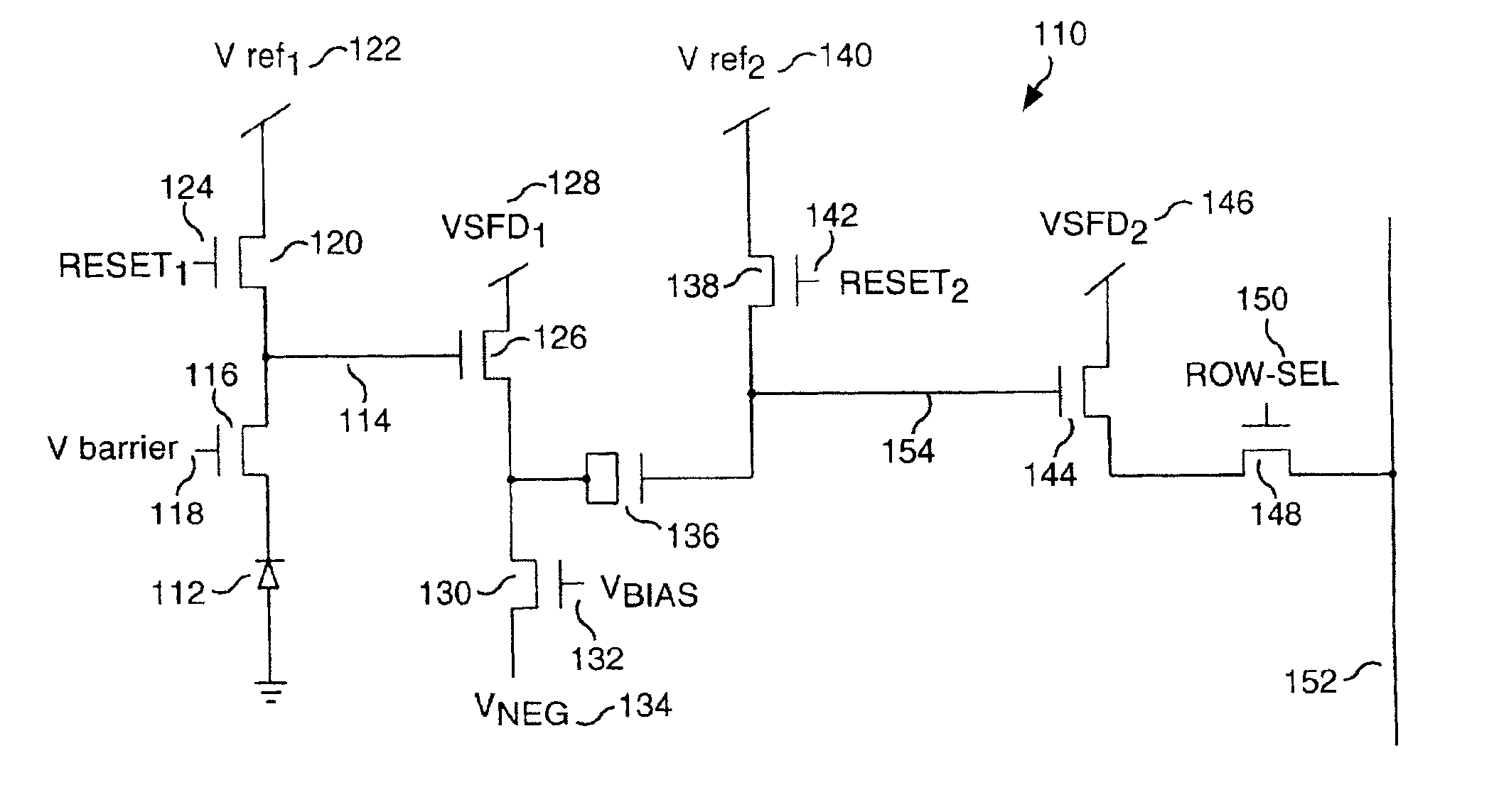 Active pixel sensor with noise cancellation