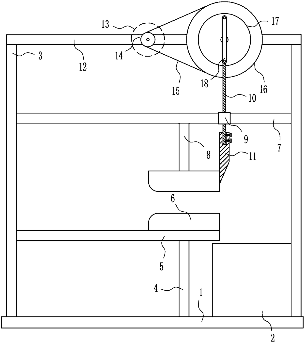 Solar waste photovoltaic power generation plate crushing equipment