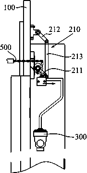 Emergency alarm display device for railway vehicle