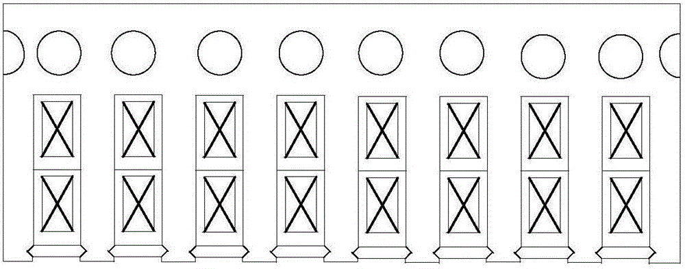 Honeycomb-type closed ventilation cooling device for motor