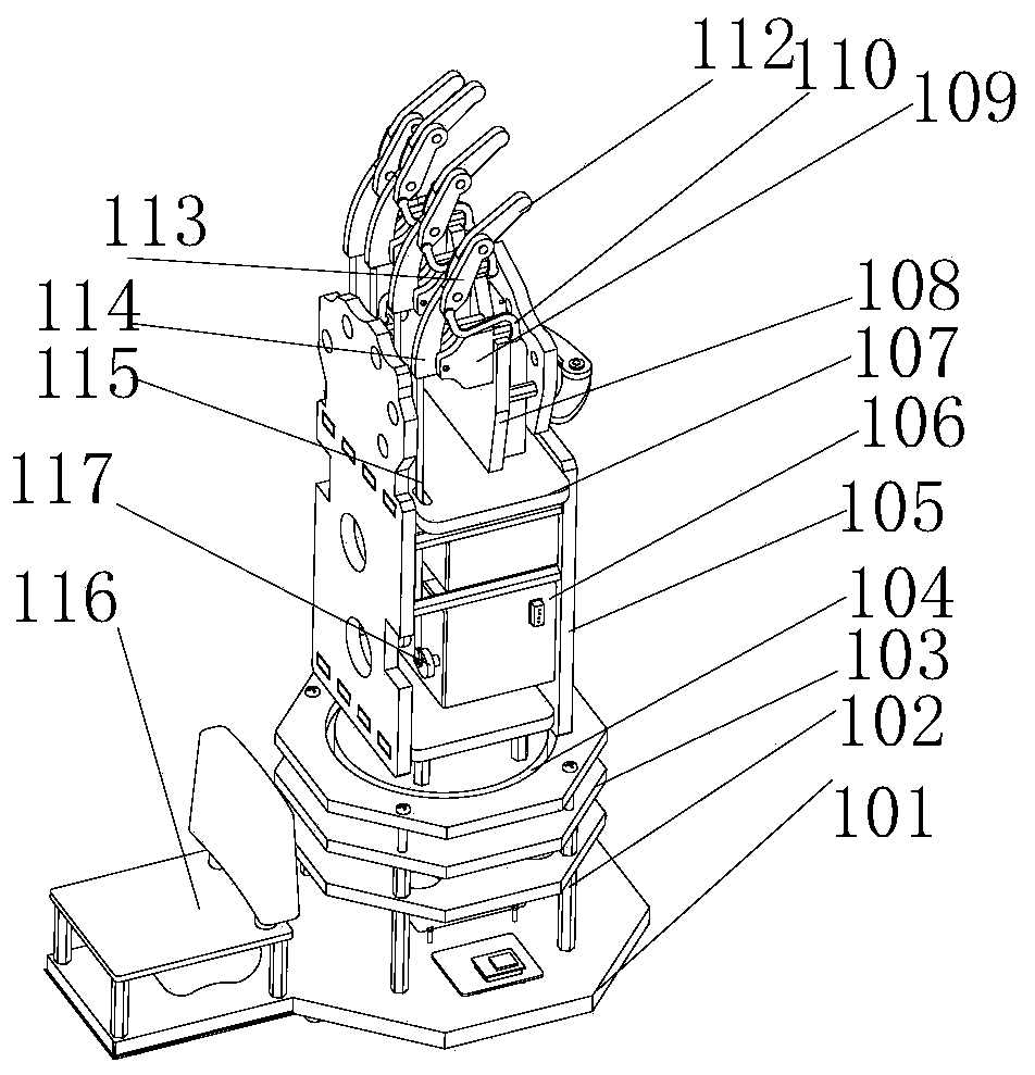 Electric insulation mechanical hand and control method