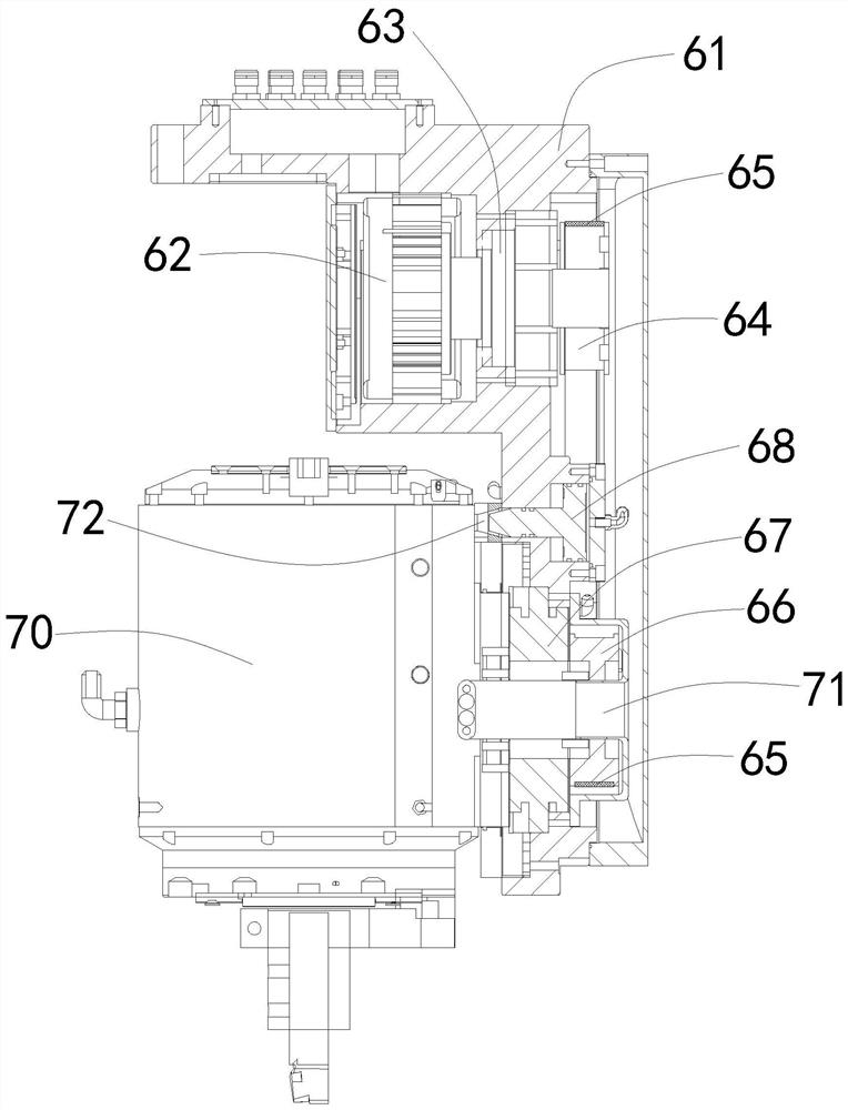 Gantry type five-axis linkage vertical lathe