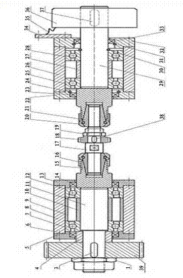 Quick-replacing-type hob main shaft of numerically-controlled gear hobbing machine