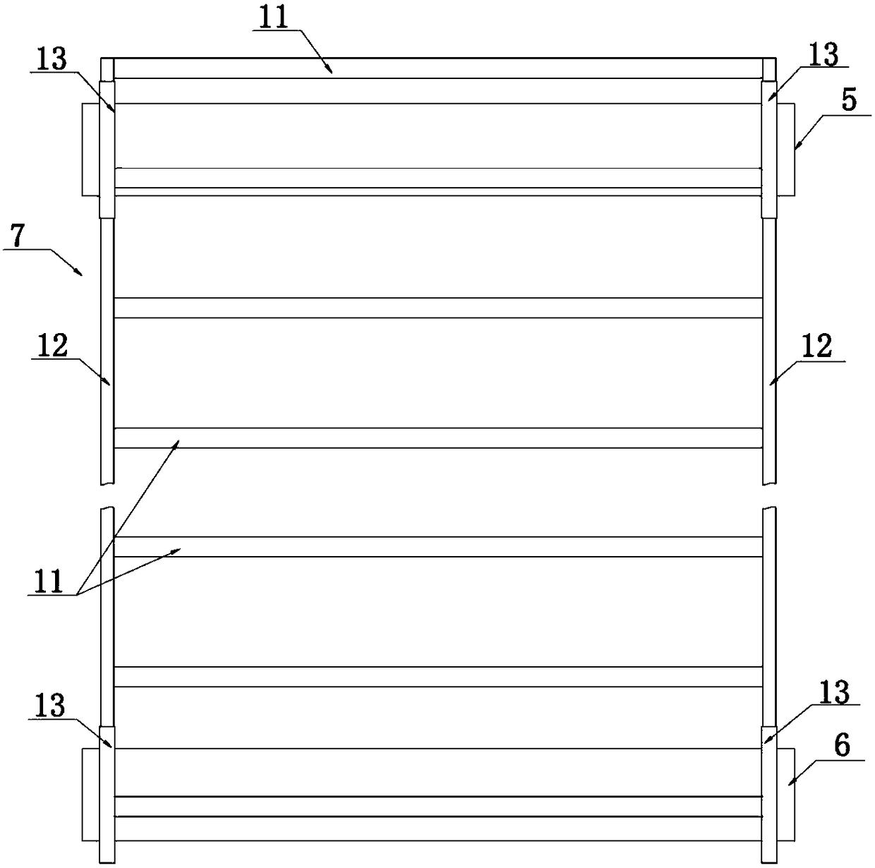 Vertical cloth washing trough