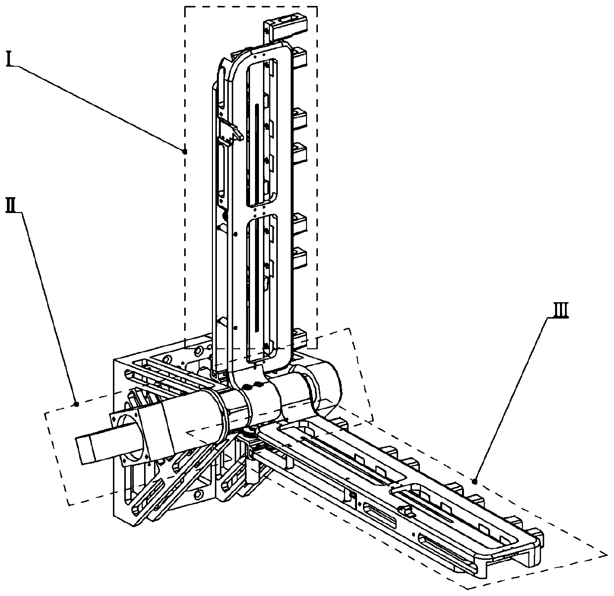 High-precision multi-joint locking surface antenna auxiliary deployment mechanism