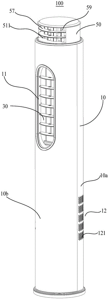 Cabinet air conditioner and air outlet control method thereof