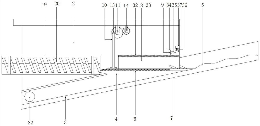 Water-sand separation buffer mechanism for processing high-purity quartz sand