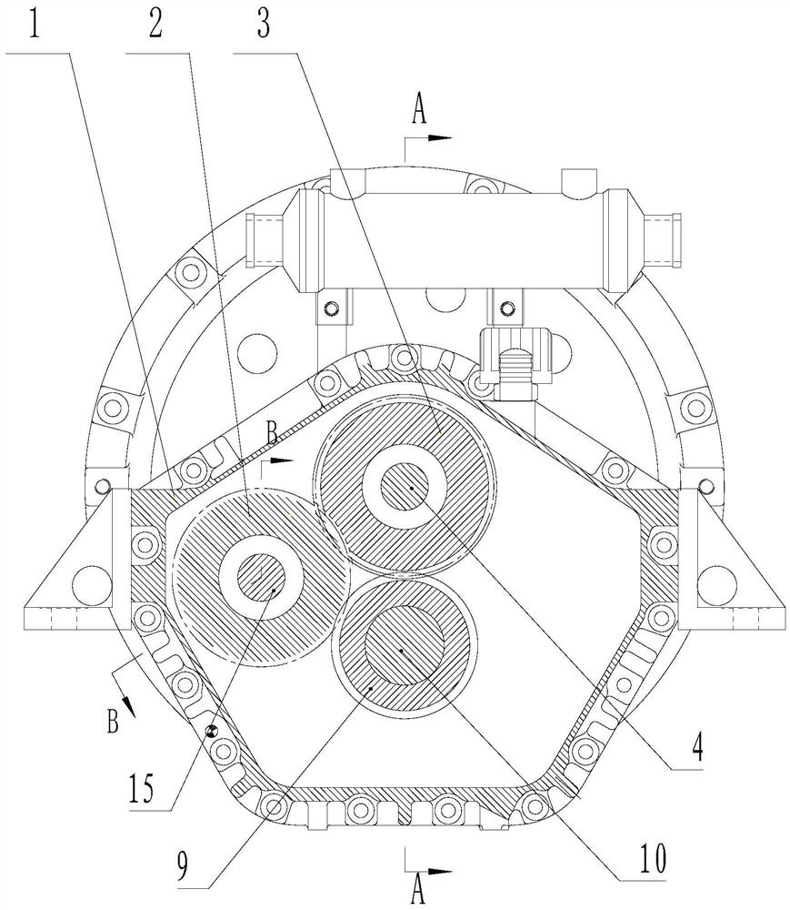 Gearbox special speed ratio structure