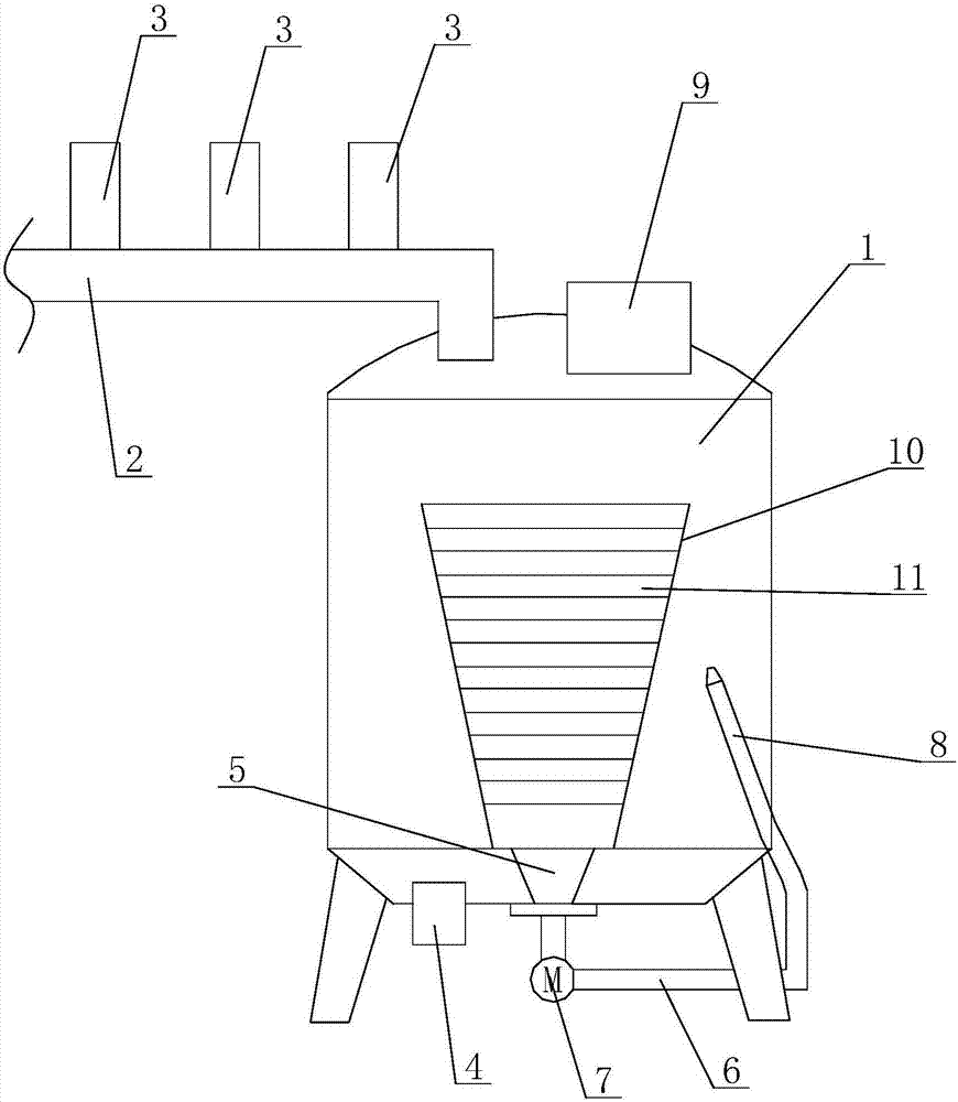 Shaft-free lubricating oil mixing tank