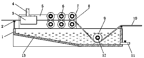 Water-saving type steel belt cleaning device