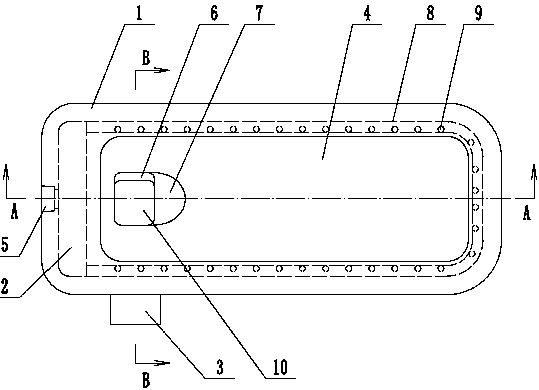 Squatting pan with function of easy sewage discharge