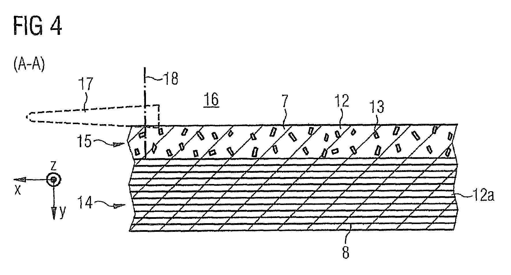 Component with carbon nanotubes