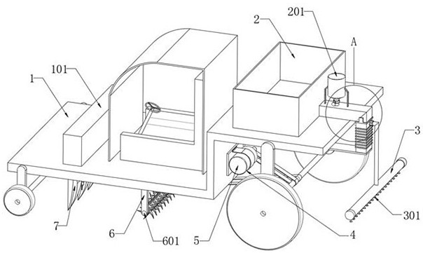 Novel land ploughing device for land comprehensive improvement