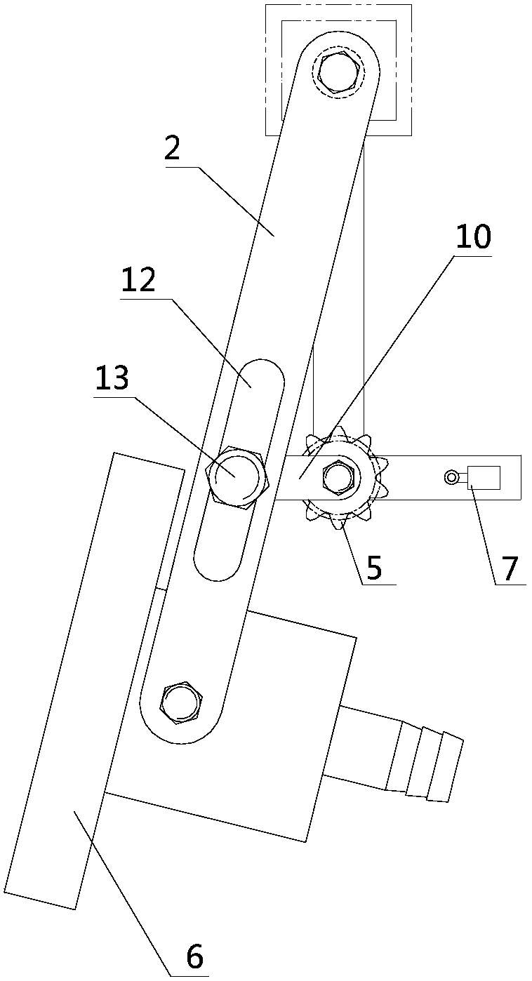 An air-suction peanut picking device