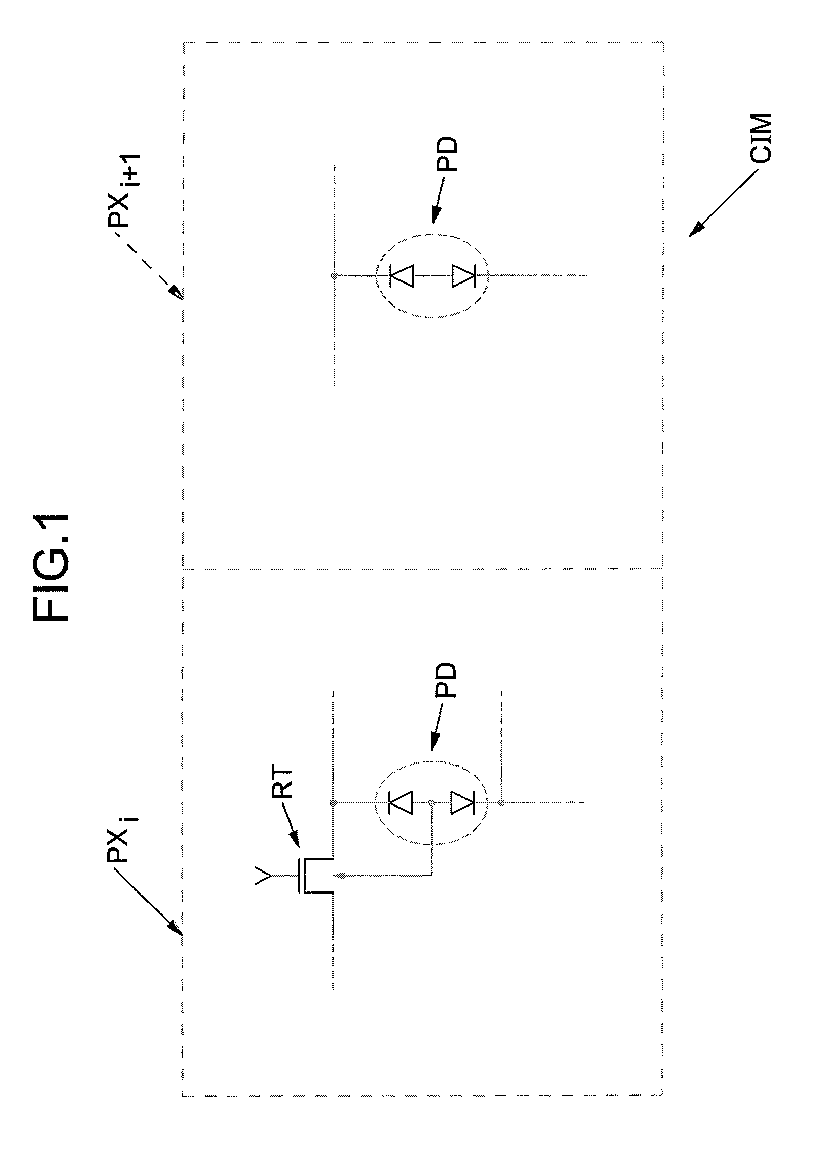 Integrated photodiode of the floating substrate type