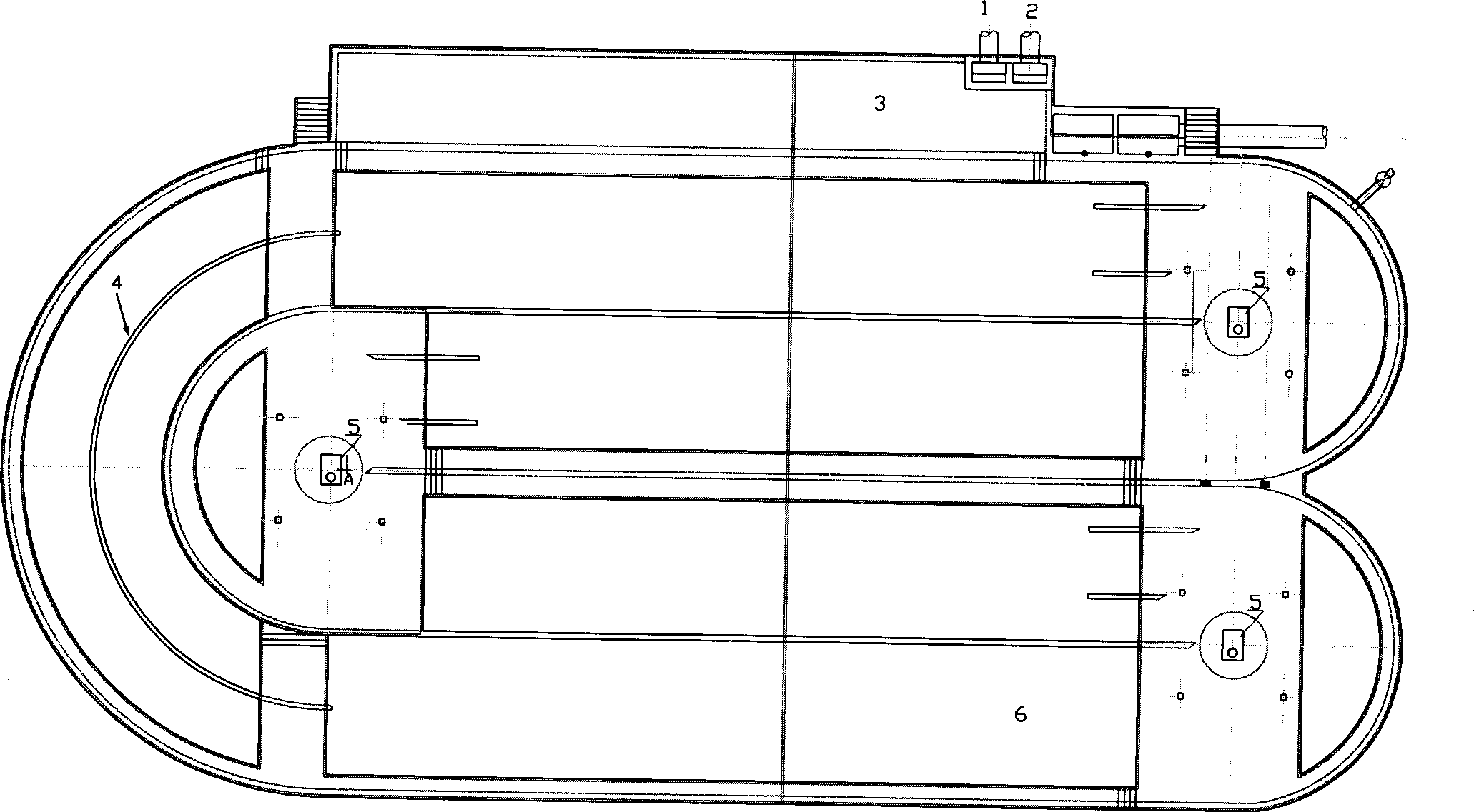 Improved oxidation channel city sewage treamtent process