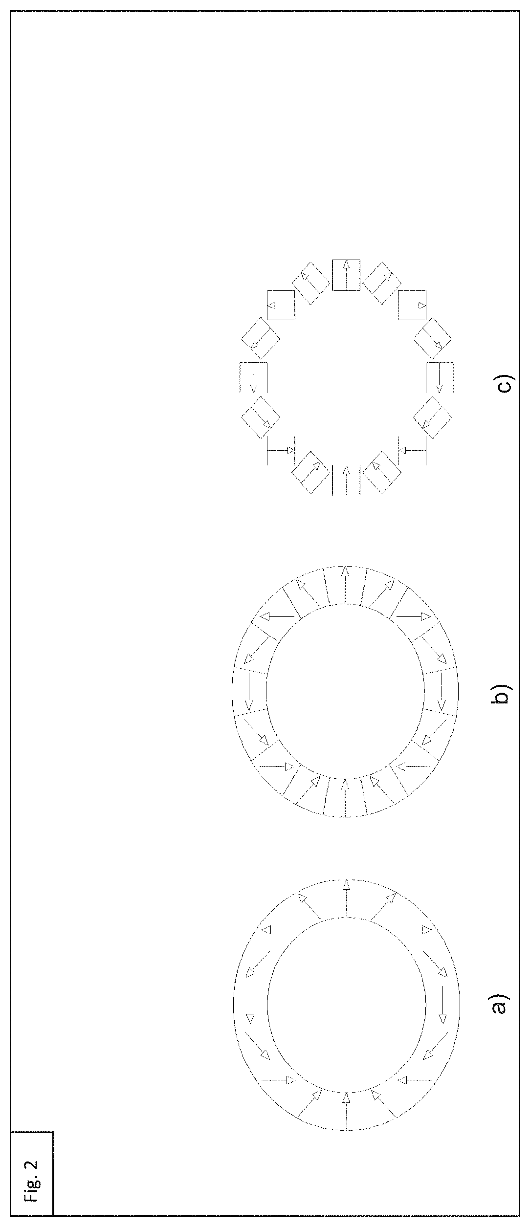 Magnet assembly for MRI comprising cylindrical rings of halbach type