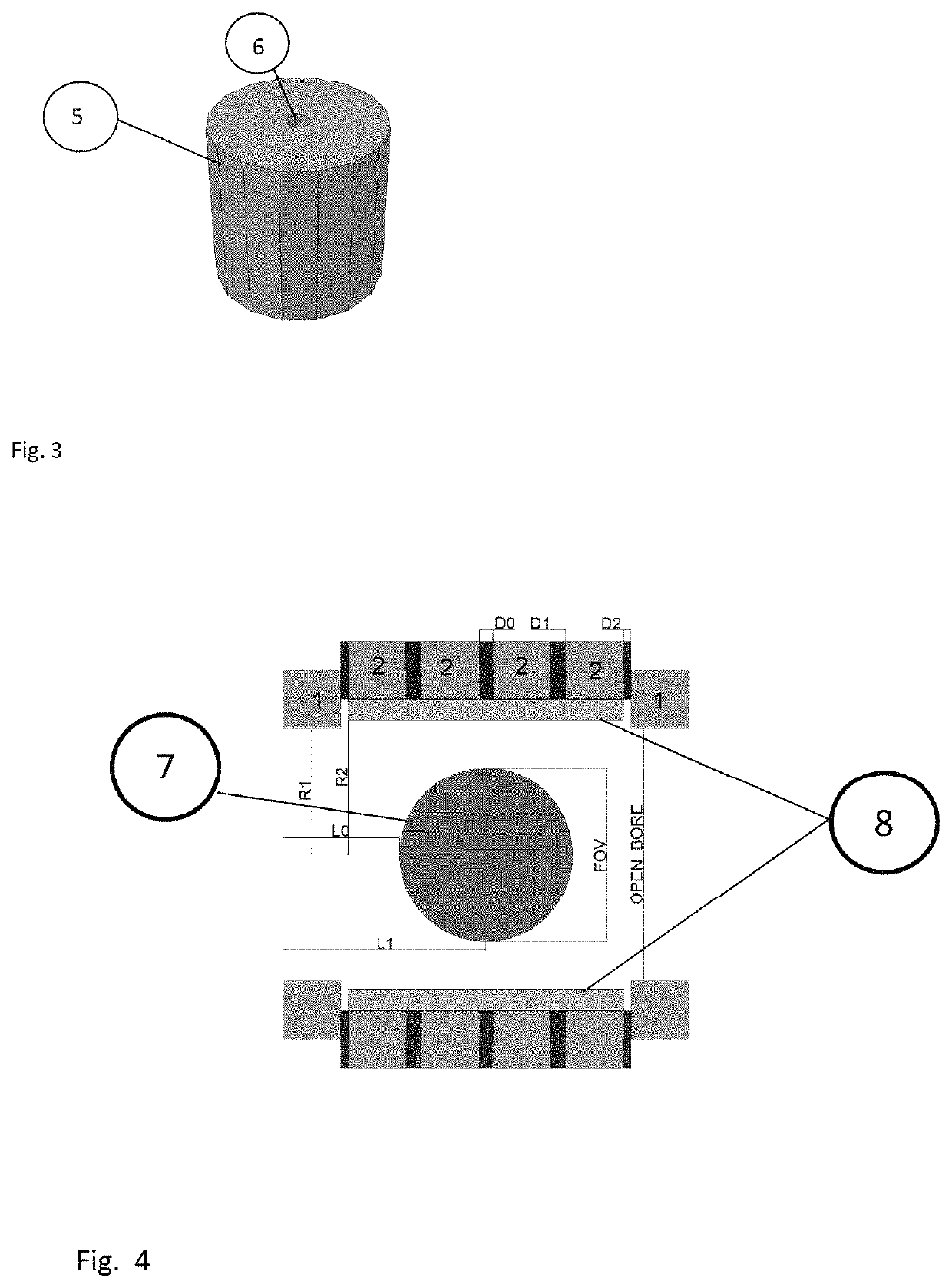 Magnet assembly for MRI comprising cylindrical rings of halbach type