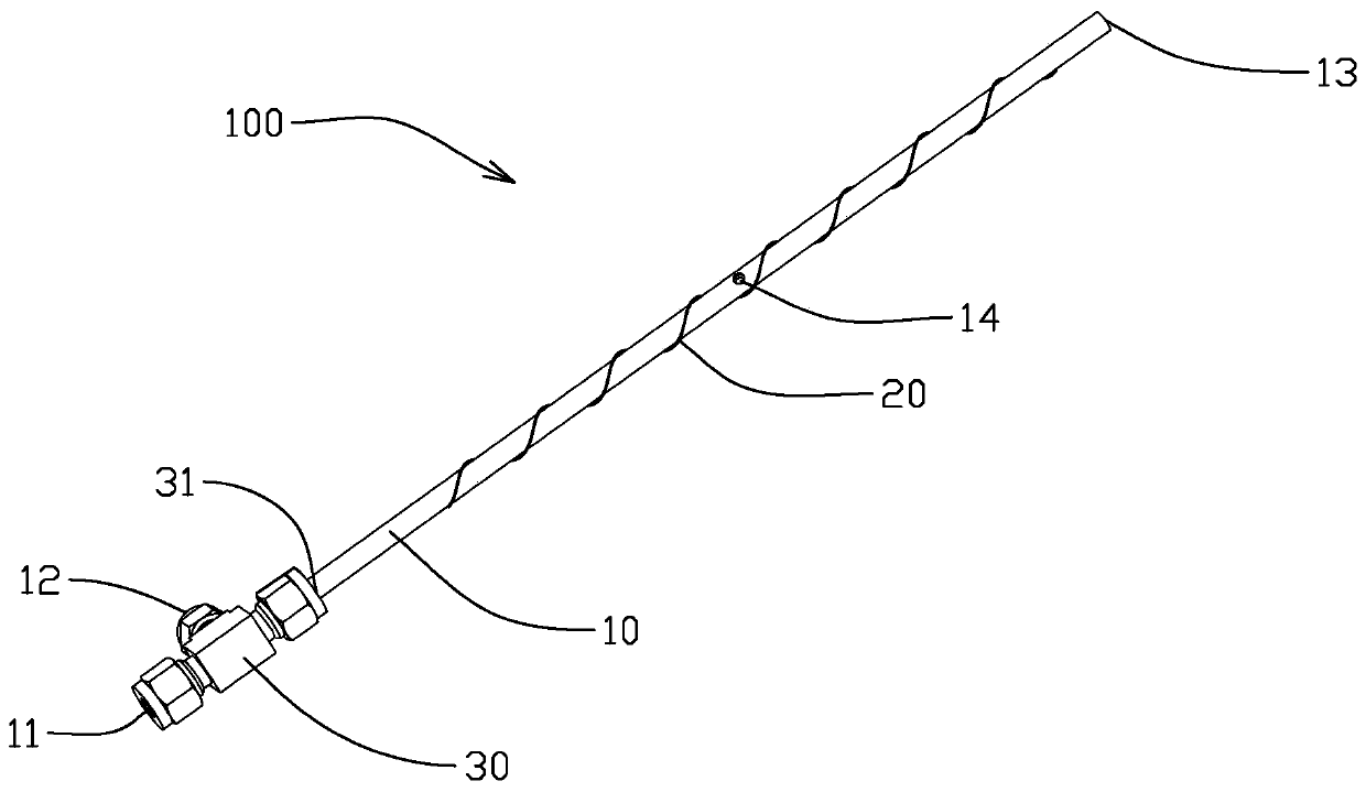 Pyrolysis device and primary pyrolysis product detection assembly and detection method