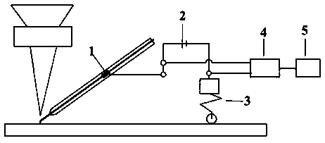 Real-time monitoring device and method of laser filler wire welding transition mode