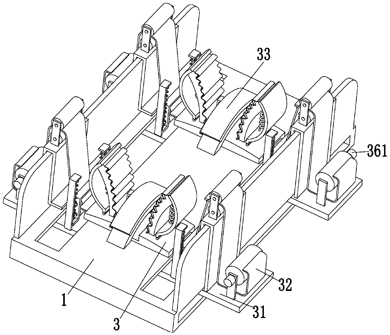 Fixing clamp for antiepidemic treatment of piglets