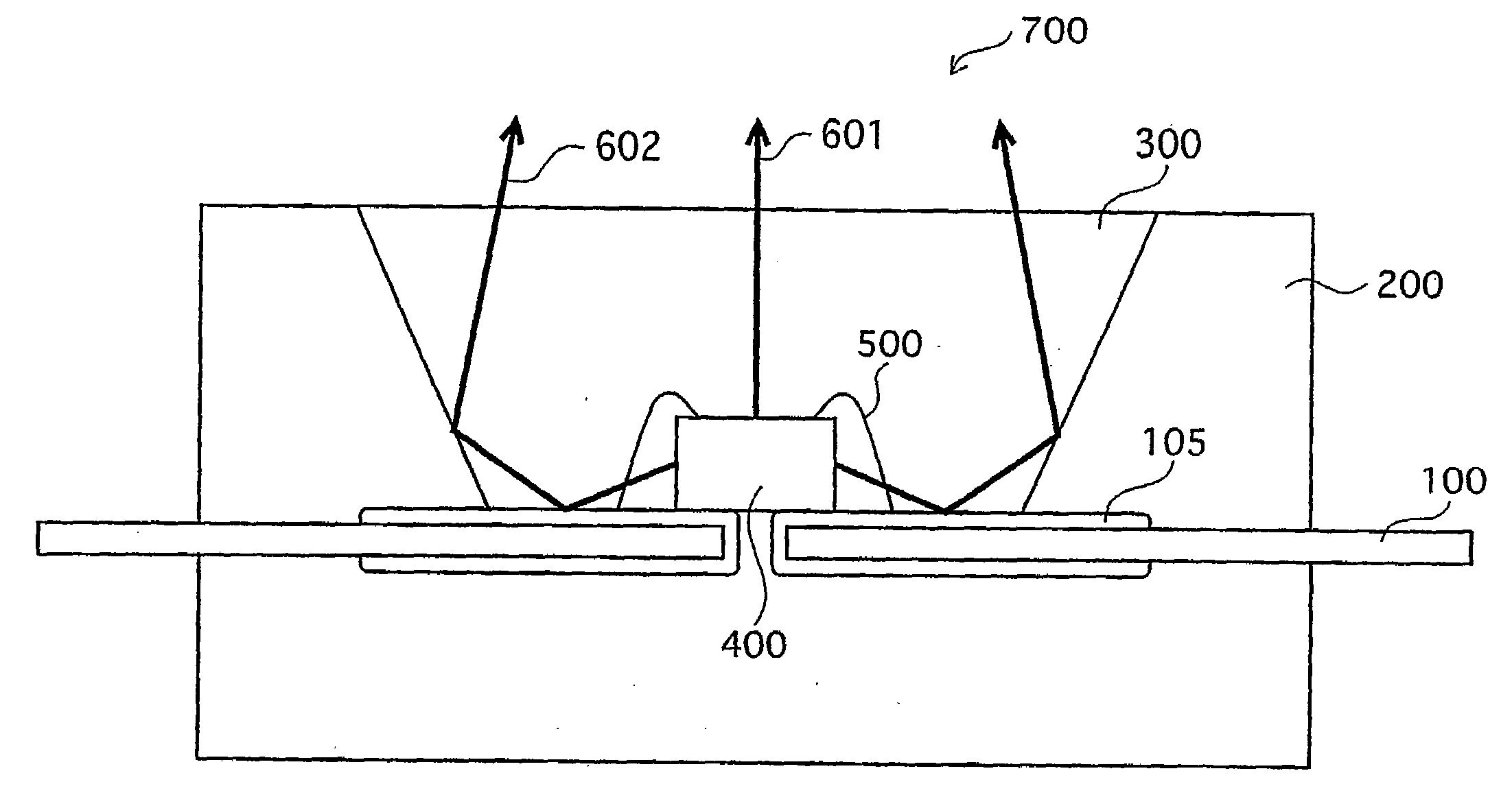 Multilayered lead frame for a semiconductor light-emitting device