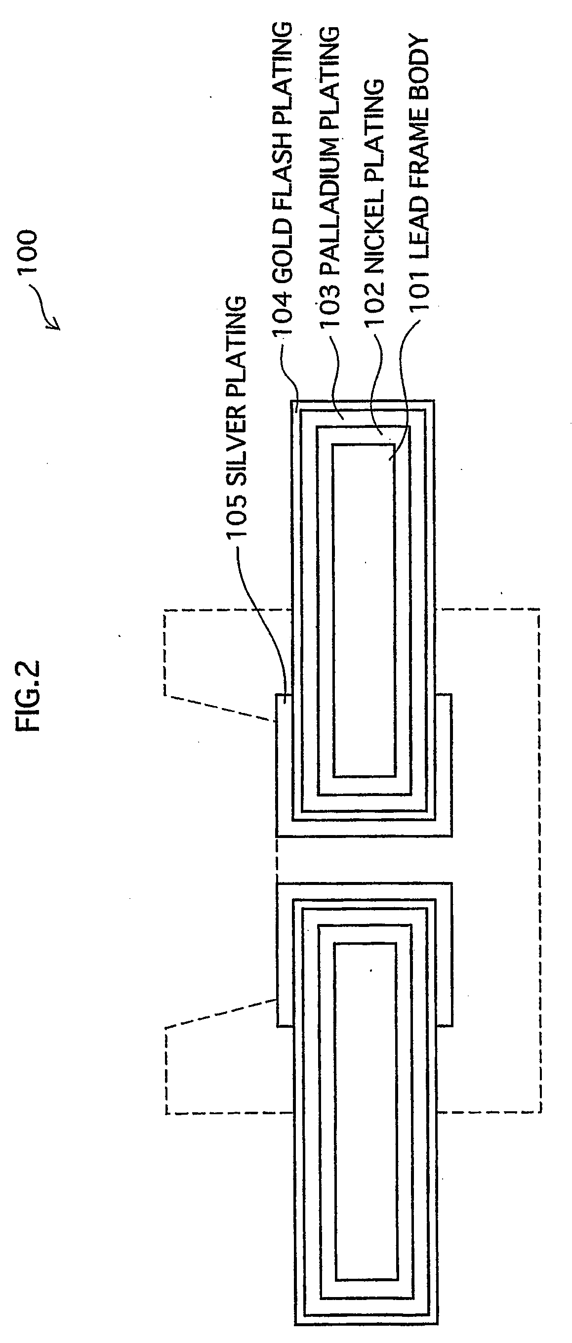 Multilayered lead frame for a semiconductor light-emitting device