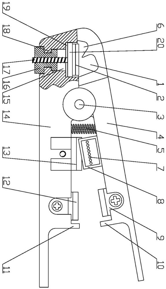 Multifunctional network cable stripping device