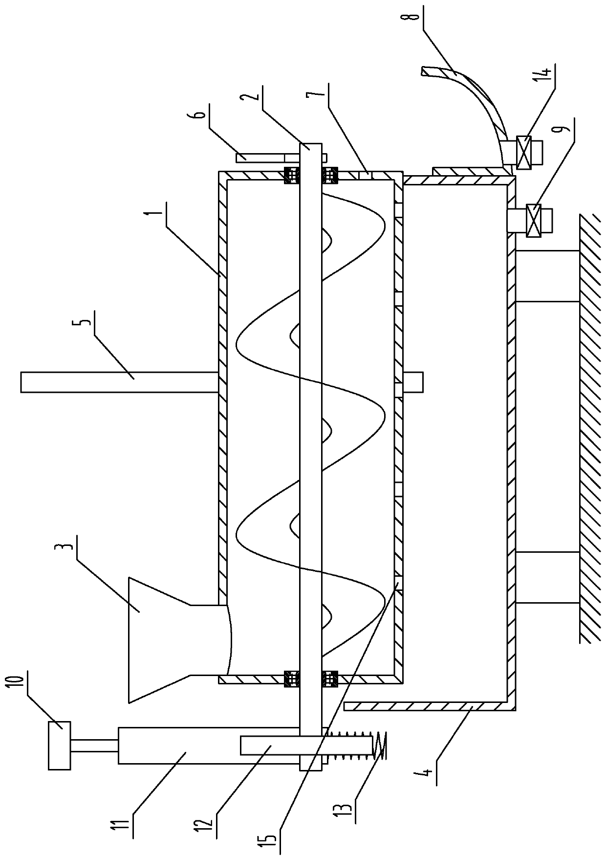 An environmentally friendly and convenient collection method and device for single-rotary farm toilets