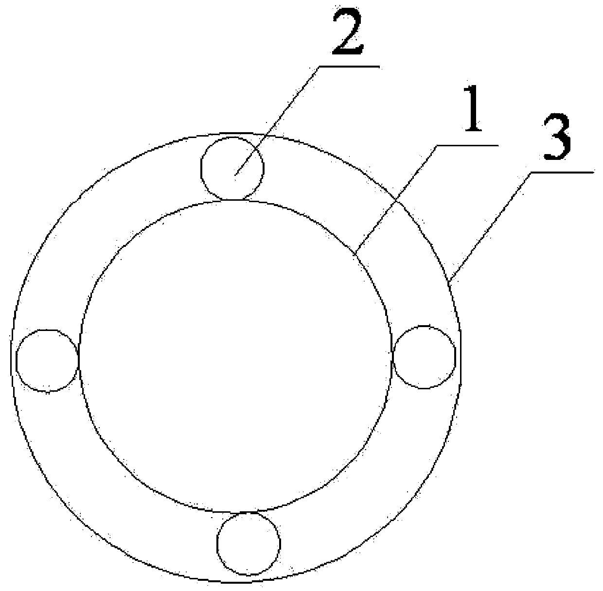 Non-crystalizing material conveying pipe