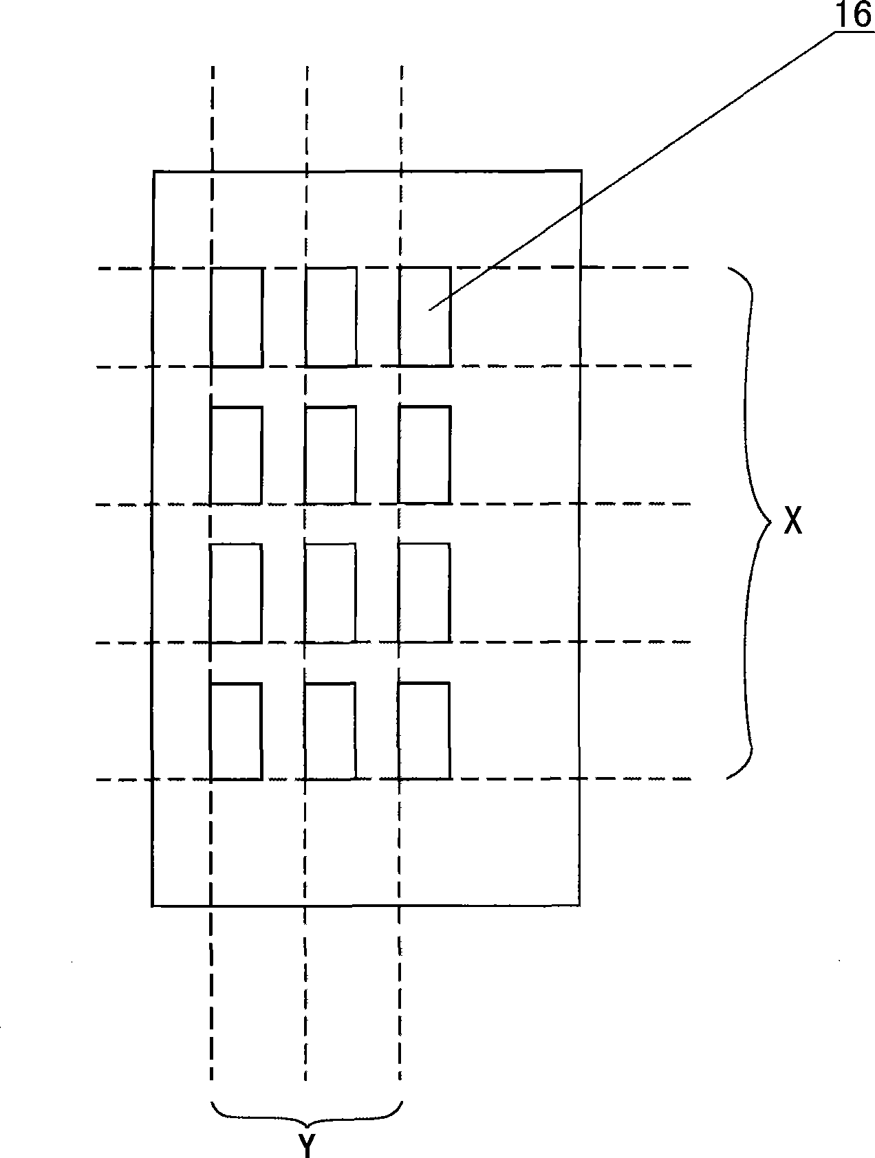 Condenser type touch screen