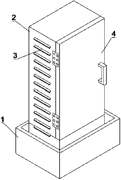 Outdoor shake-proof switch cabinet with automatic heat dissipation