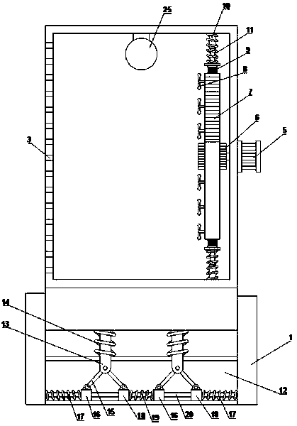 Outdoor shake-proof switch cabinet with automatic heat dissipation