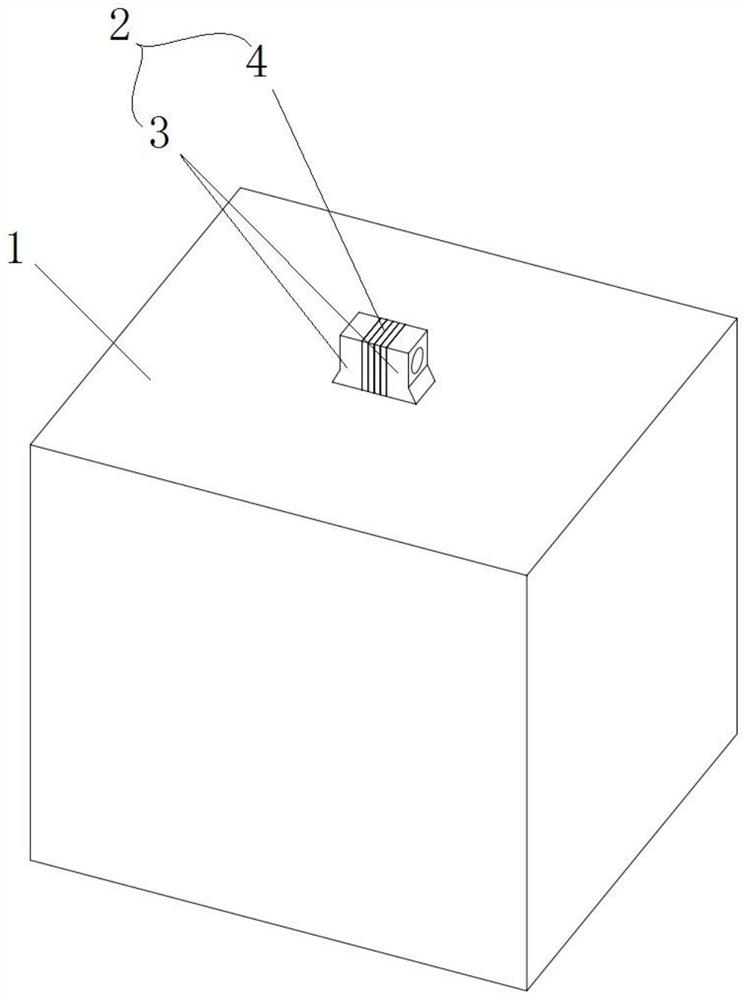 Stone hoisting device, stone and stone hoisting method