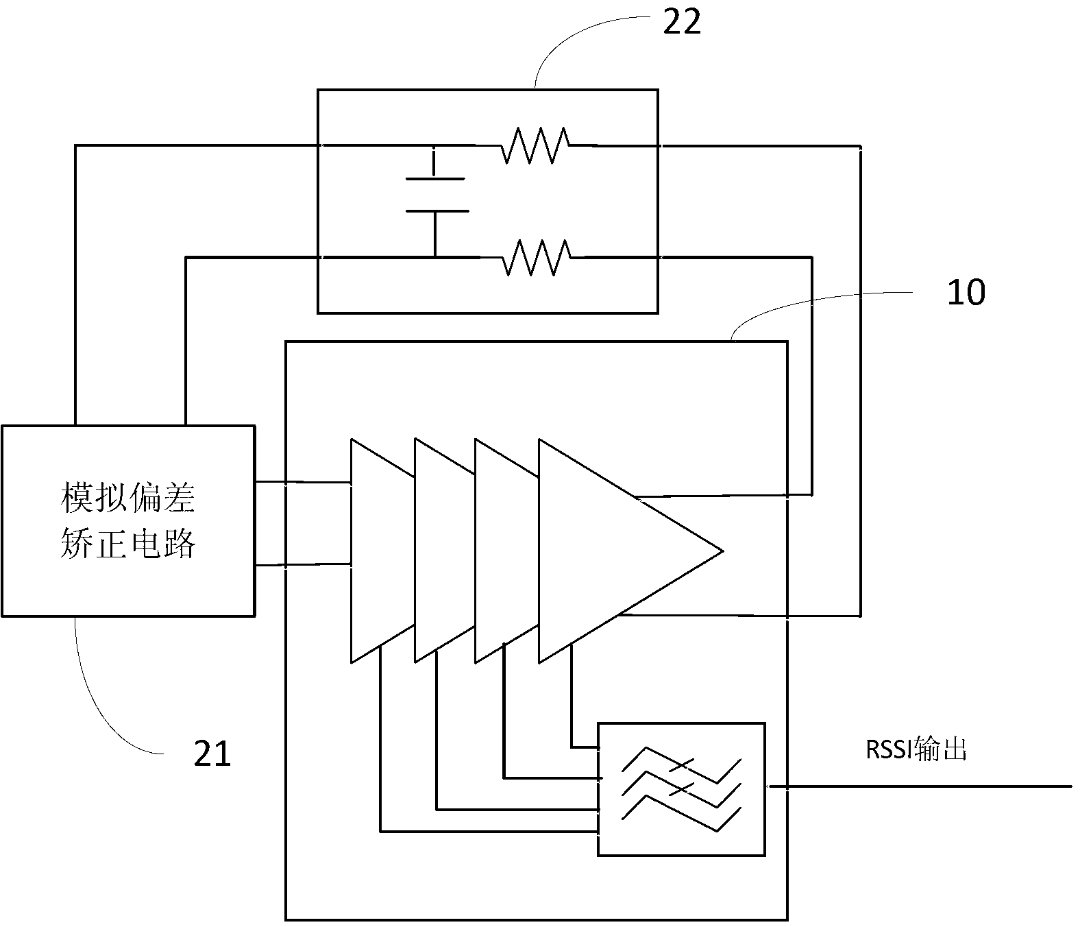 Received signal strength indicator circuit and method for correcting deviation thereof