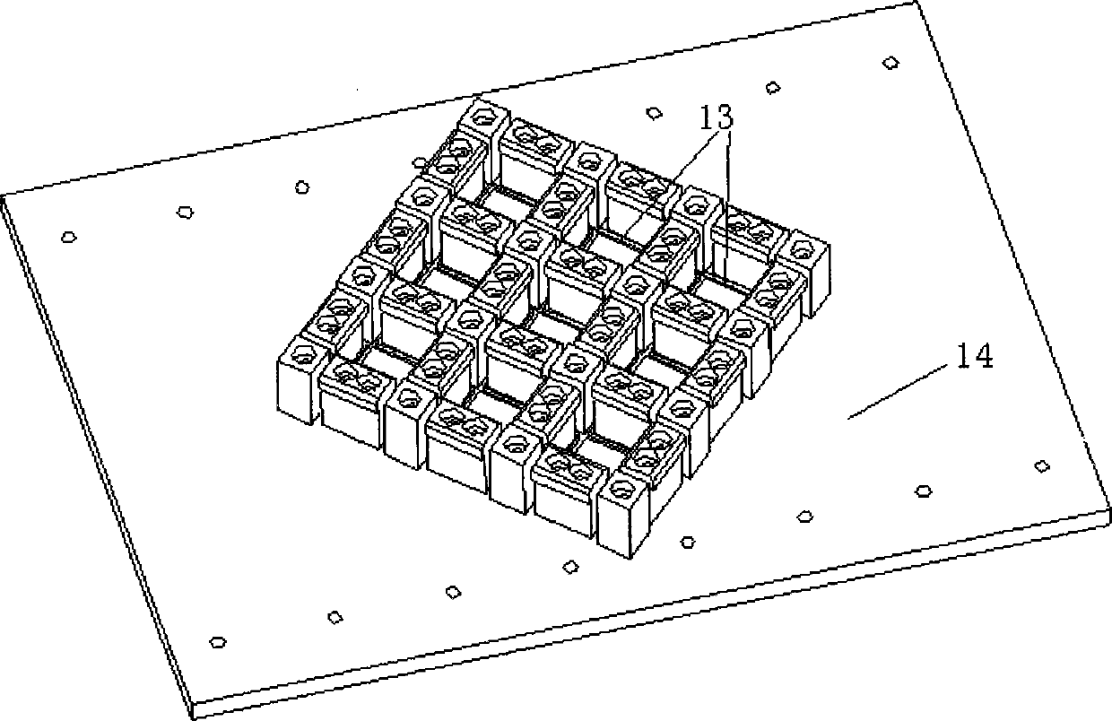 Automatic bonding device of Halbach permanent magnet array