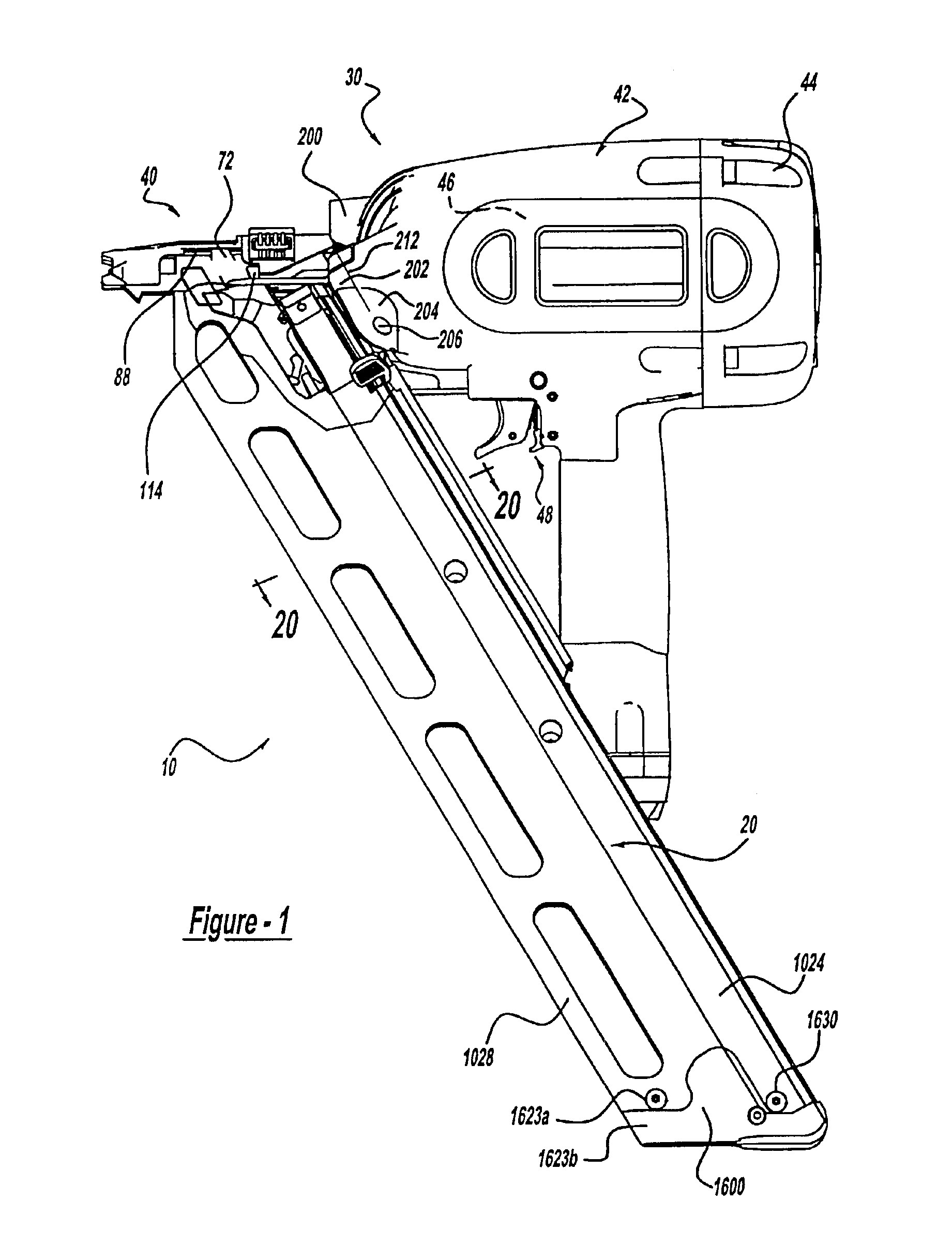 Magazine assembly for fastening tool