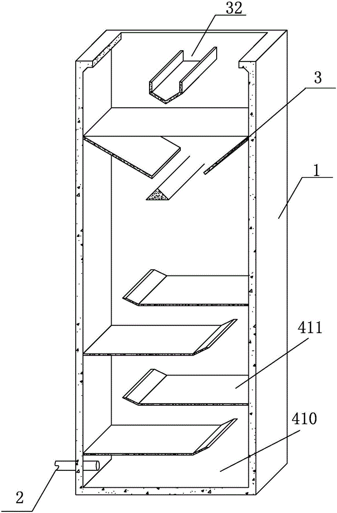 An anaerobic reactor for treating sewage containing sludge