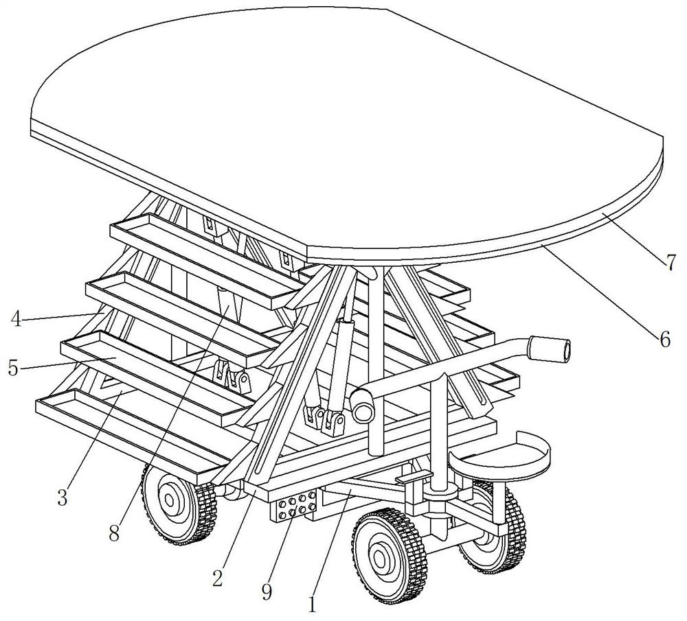 Garden maintenance transport cart