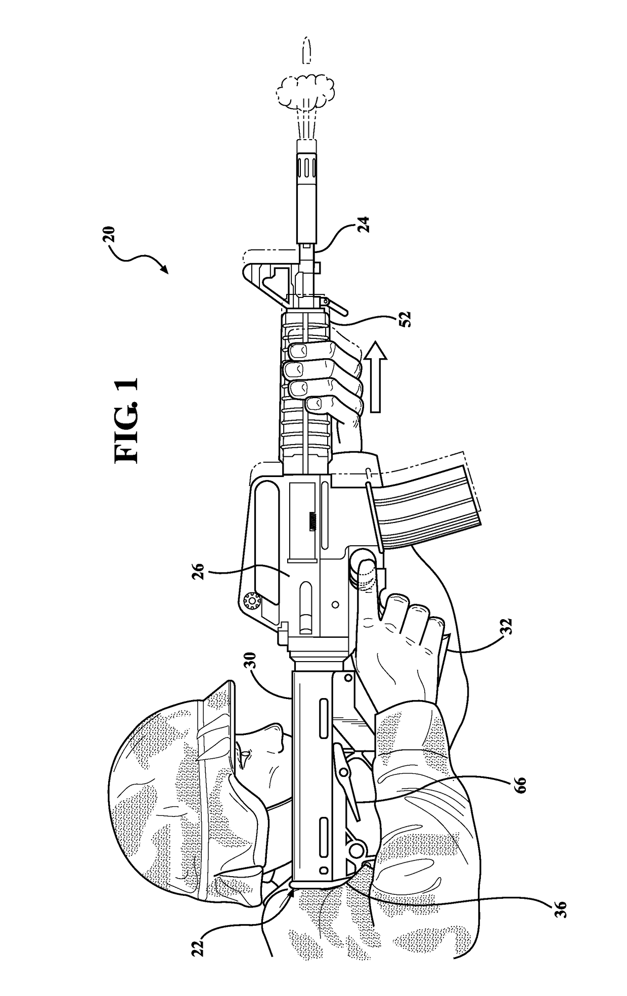 Adjustable slide-action stock for firearms