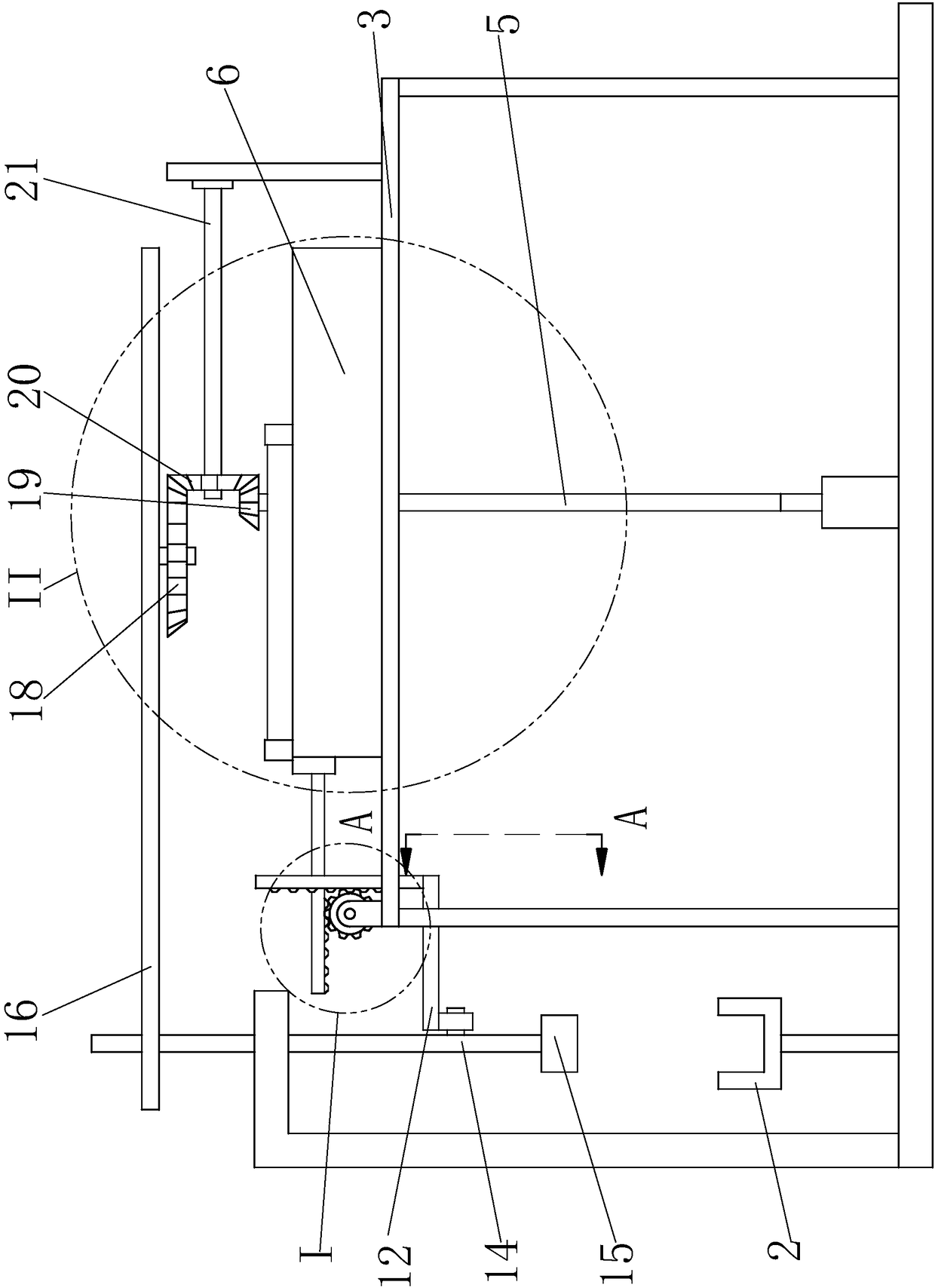 A straight line forging equipment for square tube